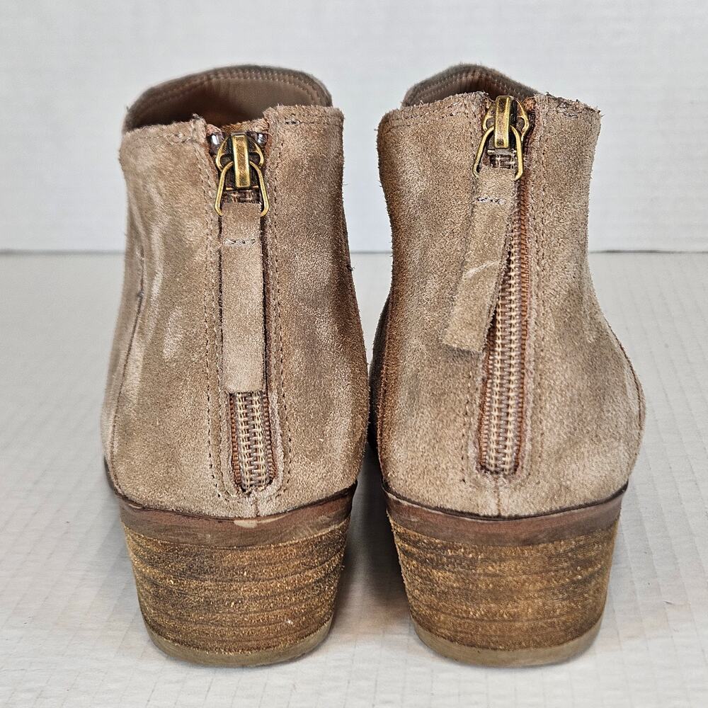 Michael By Michael Shannon Nadya Beige Leather Suede‎ Ankle Boots Size 6 - Picture 6 of 7